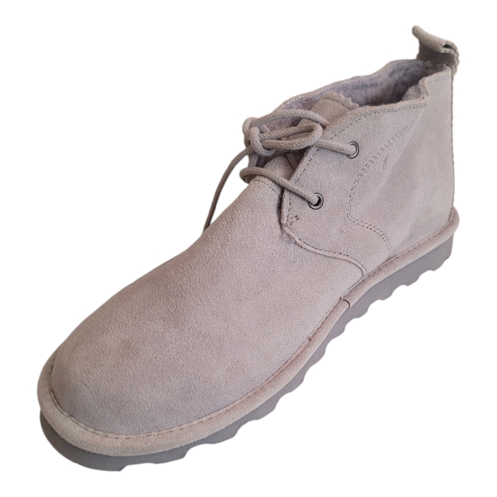 Bearpaw Women's Slip On Skye Chukka Bootie Winter Gray Fog Suede Boot Sz 12 New - Picture 8 of 10